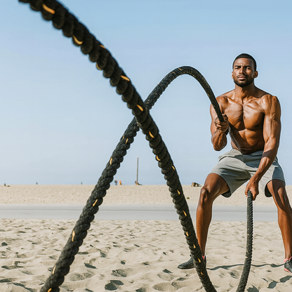 Corde Musculation - TitanSkip™ - Jaune