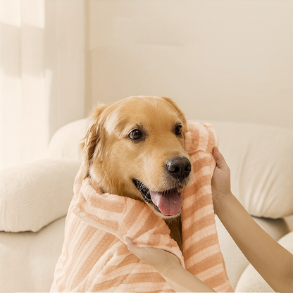 Peignoir pour Chien - FurWrap™ - Rose