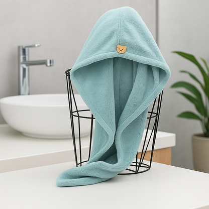 Serviette pour Cheveux - CapilDry™ - Vert