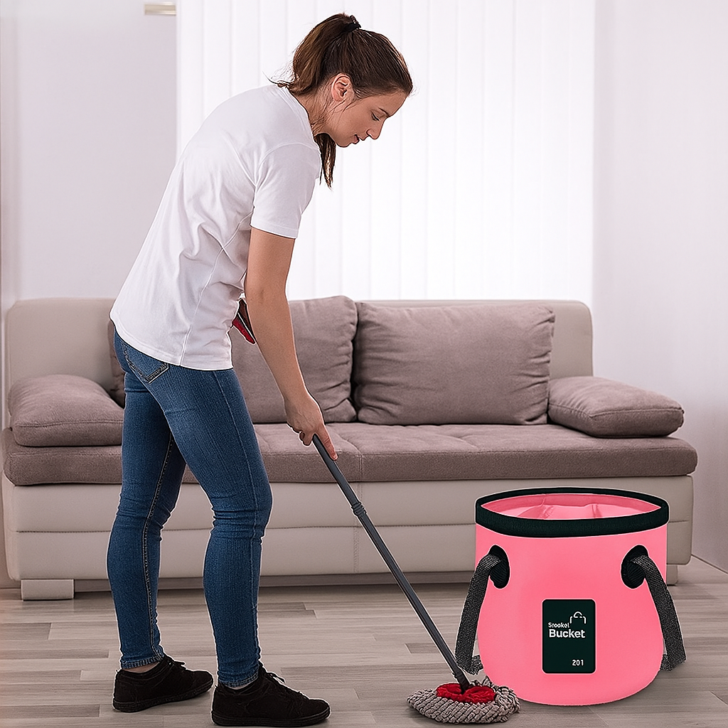 Seau Pliable - BucketGo™ - Rose