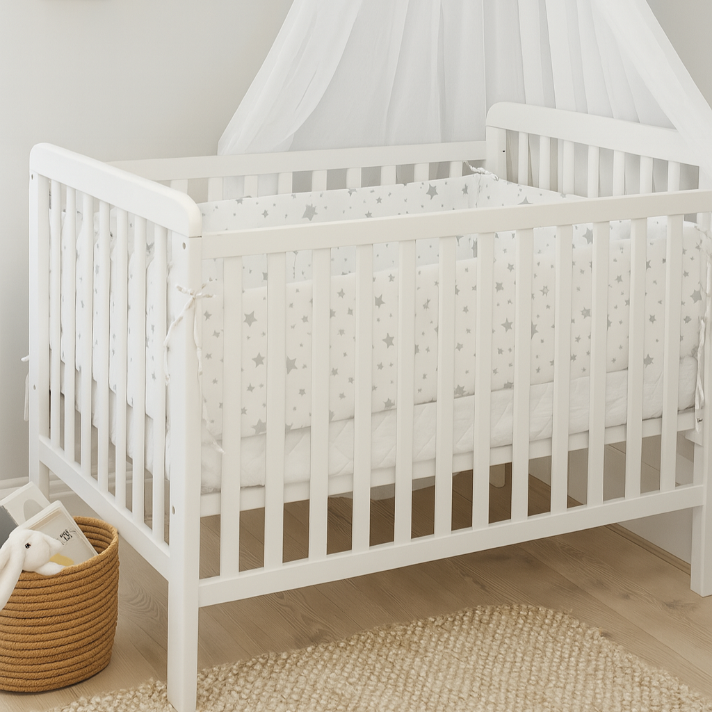 Tour de Lit - CotonBump™ - Blanc Gris