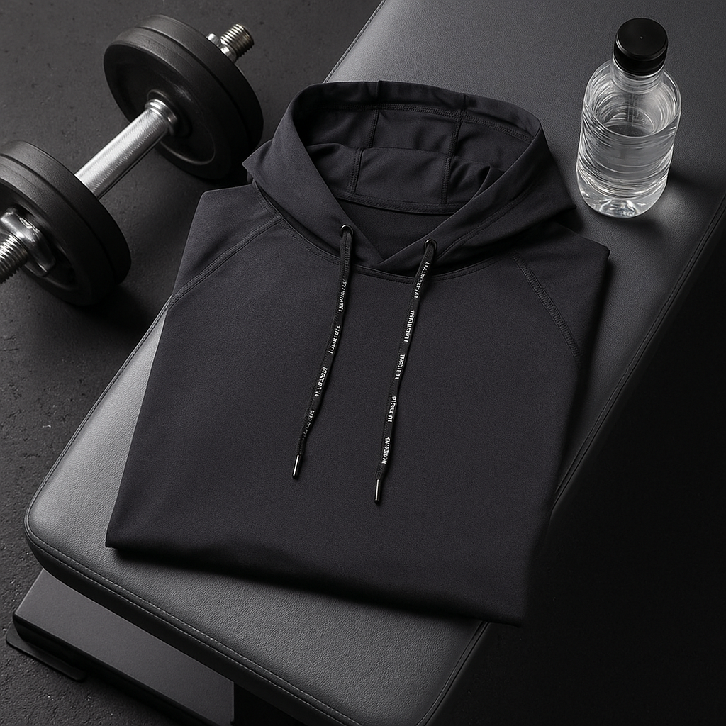 Sweat à Capuche Homme - PowerFit™ - Noir