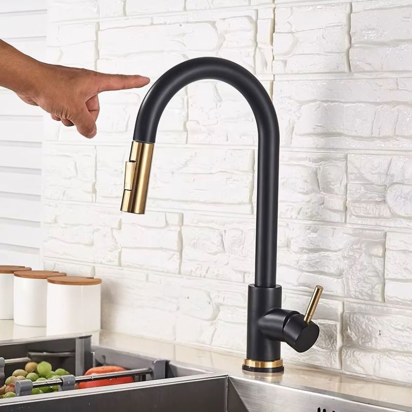 Robinet Cuisine Intelligent - AquaTouch™ - Noir & Or