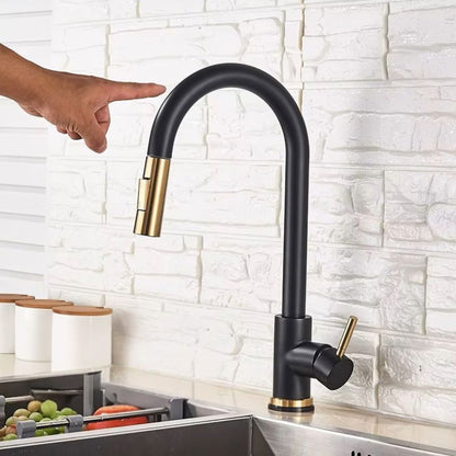Robinet Cuisine Intelligent - AquaTouch™ - Noir & Or