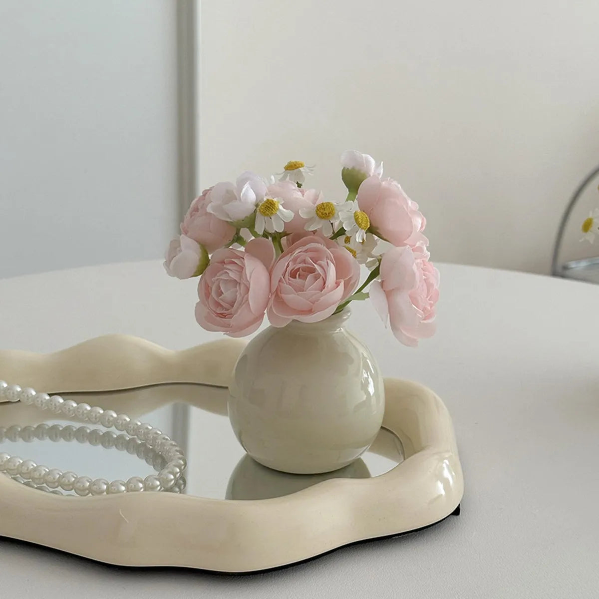 Vase en Céramique - ZenHydroVase™ - Blanc