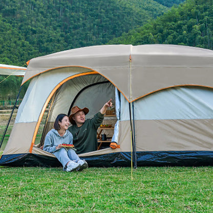 Tente de Camping - AllSeasonTent™ - Beige & Orange
