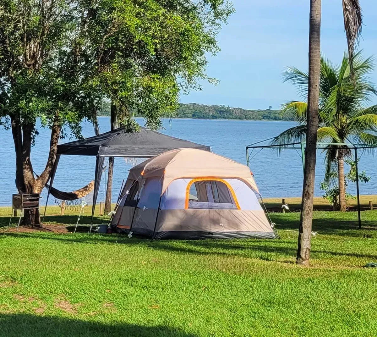 Tente de Camping - AllSeasonTent™ - Beige & Orange