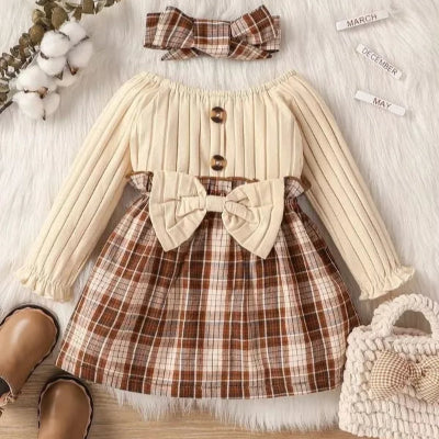 Robe Fille - MiniChicDress™ - Beige