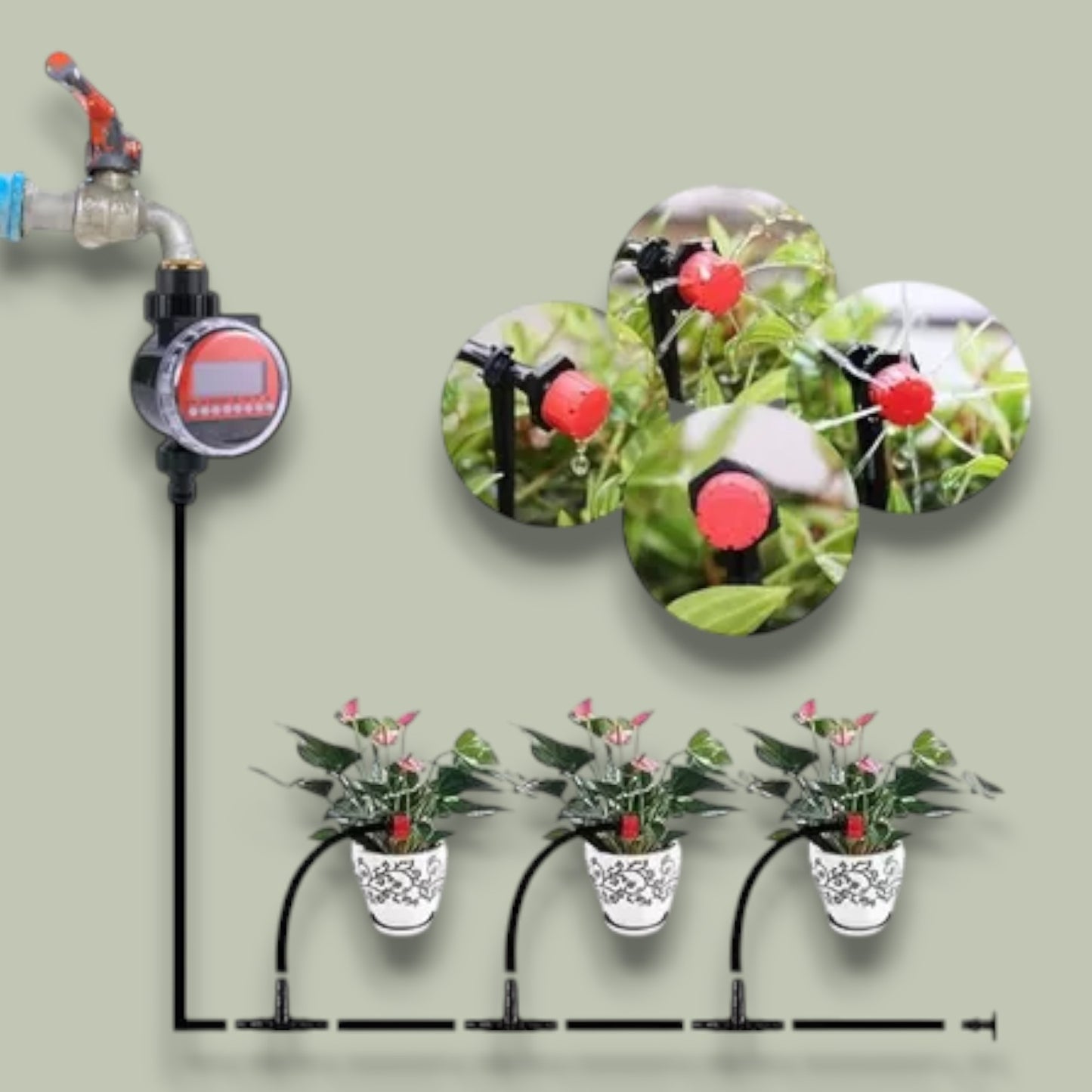 Programmateur Arrosage - AquaSmart™ - Vert Foncé