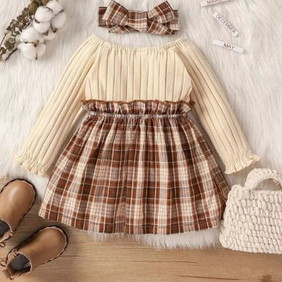 Robe Fille - MiniChicDress™ - Beige