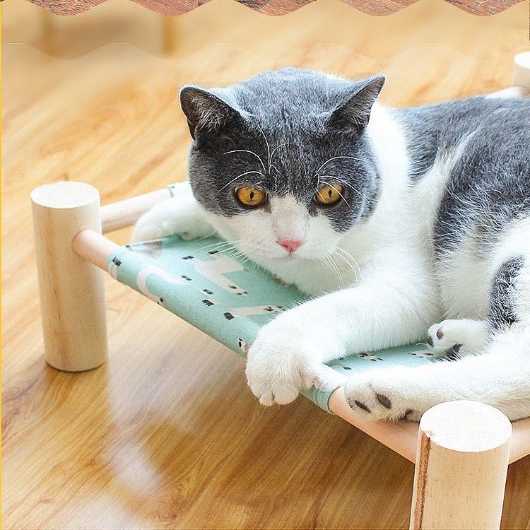 Hamac pour Chat - ZenPet™ - Alpaga Bleu Doux