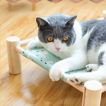 Hamac pour Chat - ZenPet™ - Alpaga Bleu Doux