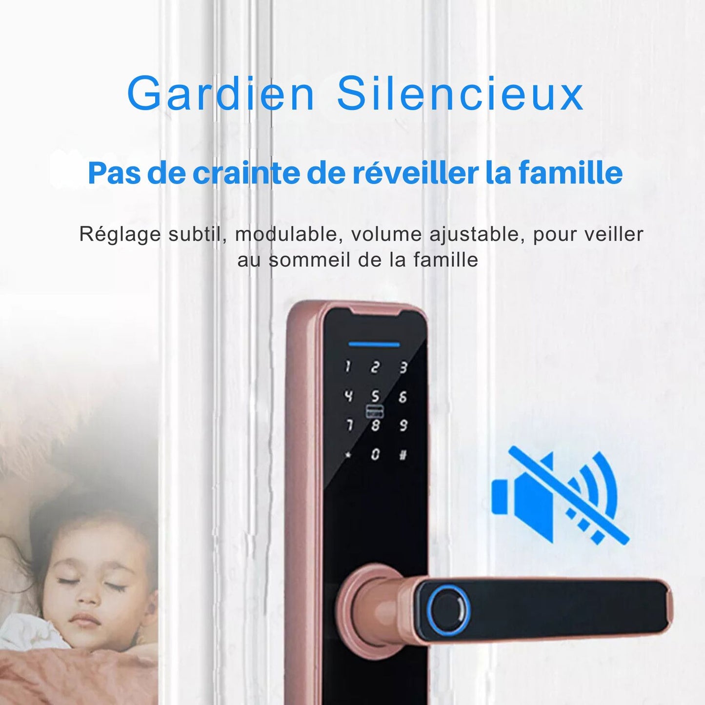 Serrure Connectée - SmartLockPro™ - Bronze Rosé