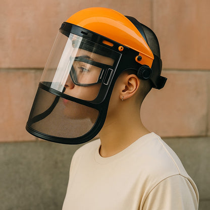 Visière de Protection - HeadMountShield™ - Orange