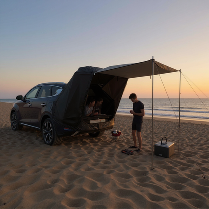 Tente pour Voiture - TailgateDome™ - Noir