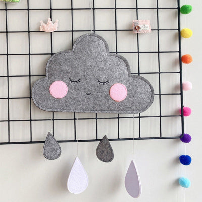DECORATION CHAMBRE BEBE - CloudDrops™ - Gris