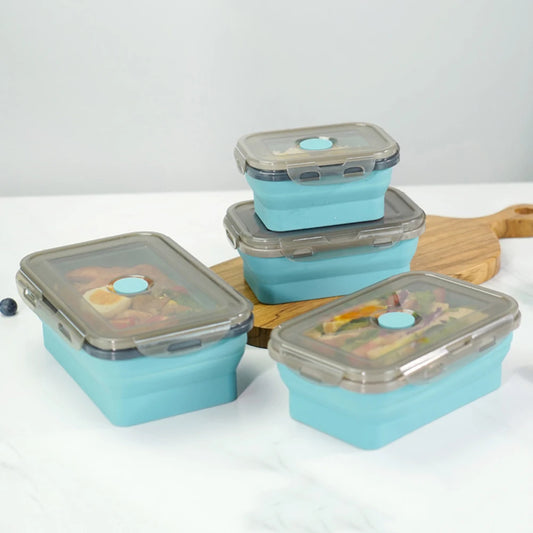Boite de Conservation Alimentaire - SiliconeLunchBox™ - Bleu