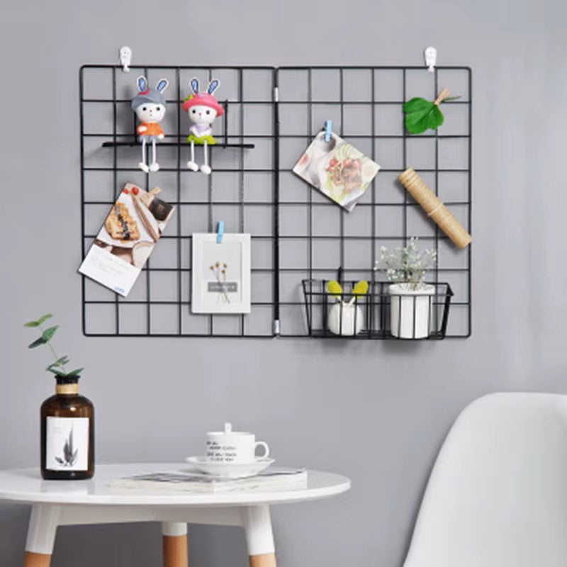 Rangement Mural - ClutterGrid™ - Grille Noire