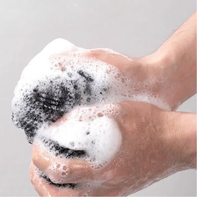 Gant de Toilette - ExfoLisse™ - Noir