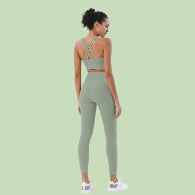 Combinaison Sport Femme - WomenFitnessSet™ - Vert Clair