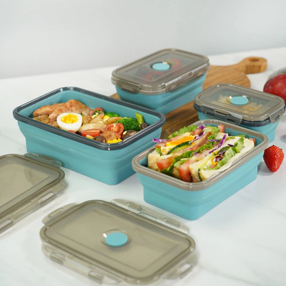 Boite de Conservation Alimentaire - SiliconeLunchBox™ - Bleu