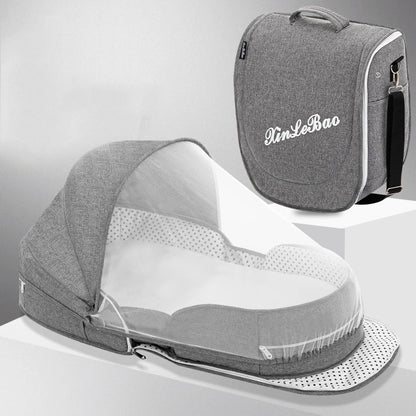 Lit Bebe Pliable - CozyNest™ - Gris