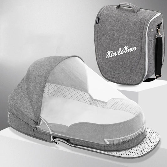 Lit Bebe Pliable - CozyNest™ - Gris
