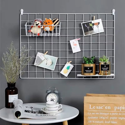 Rangement Mural - ClutterGrid™ - Grille Blanche