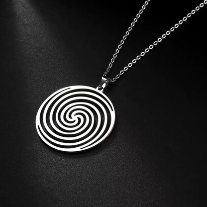 Bijoux Spirituel - NecklaceHealingEnergy™ - Argent Spirale Ronde