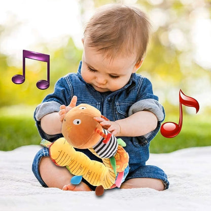 JOUET MUSICAL BEBE - MeloWorm™ - Chenille Orange