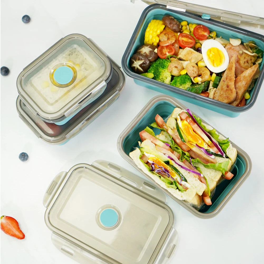 Boite de Conservation Alimentaire - SiliconeLunchBox™ - Bleu