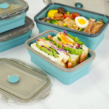 Boite de Conservation Alimentaire - SiliconeLunchBox™ - Bleu