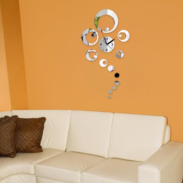 Horloge Murale Design - MirrorTime™ - Argenté
