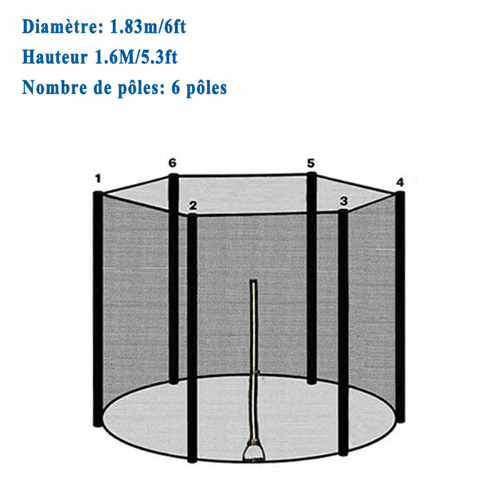 FILET TRAMPOLINE - SafeJumpNet™