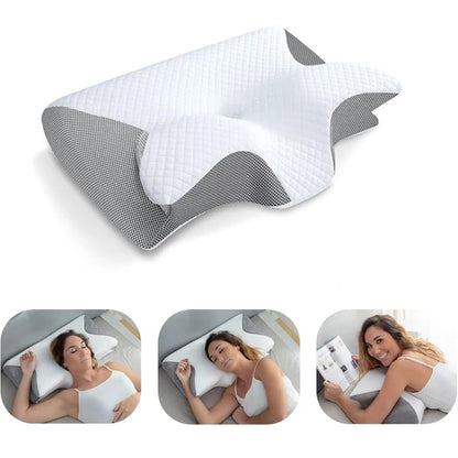 Oreiller Ergonomique Cervical - FoamCervicalPillow™ - Gris