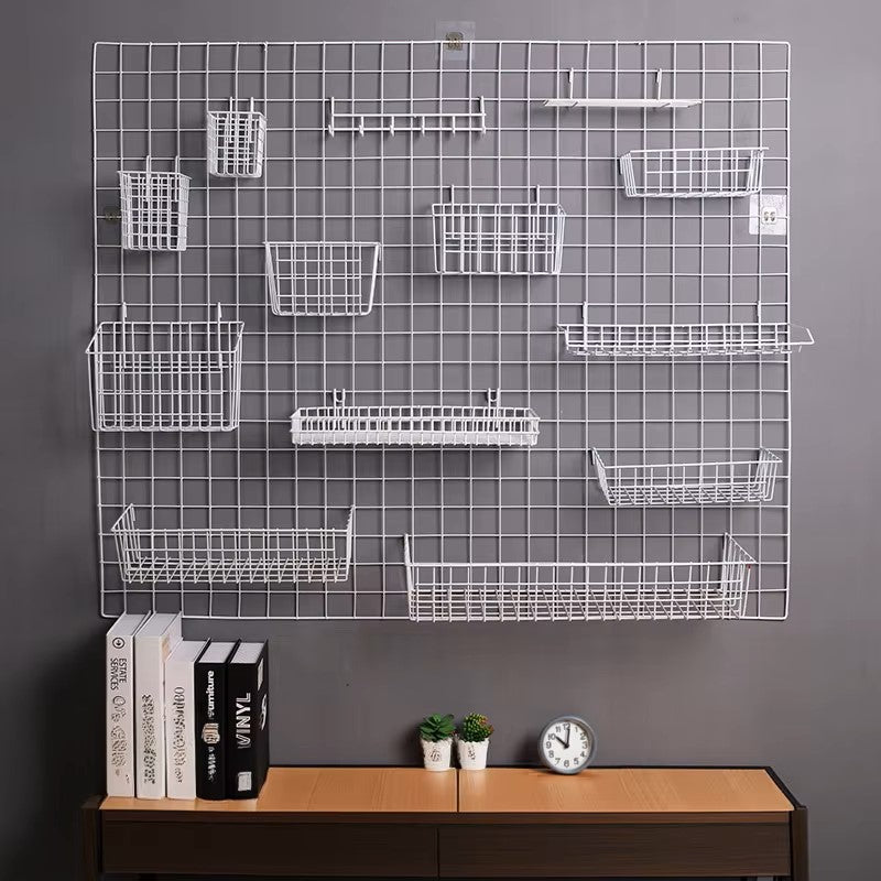Rangement Mural - ClutterGrid™ - Grille Blanche