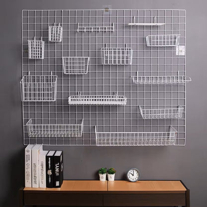 Rangement Mural - ClutterGrid™ - Grille Blanche