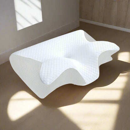 Oreiller Ergonomique Cervical - FoamCervicalPillow™ - Blanc
