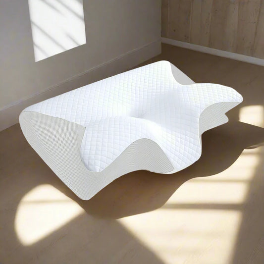 Oreiller Ergonomique Cervical - FoamCervicalPillow™ - Blanc