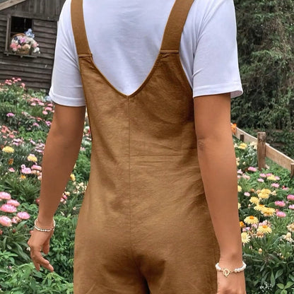 Salopette de Grossesse - MaternityJumpsuit™ - Marron