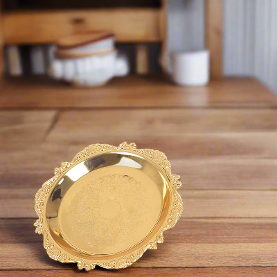Plateau Decoratif - EleganceDish™ - Doré
