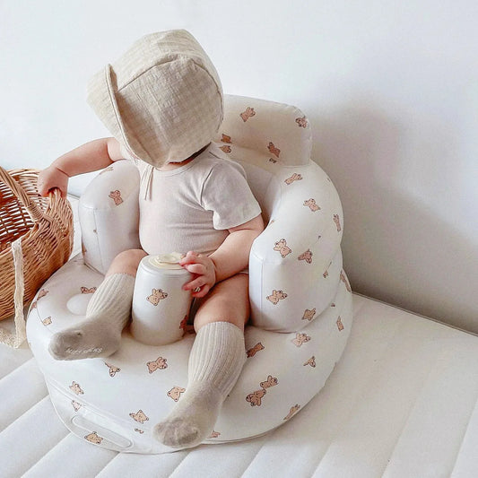 Canapé Gonflable - BabySeat™ - Blanc Nounours