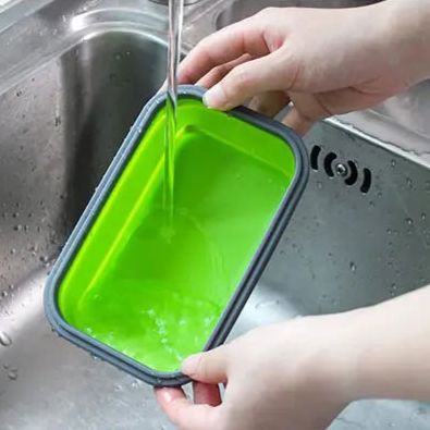 Boite de Conservation Alimentaire - CollapsibleSiliconeContainer™ - Vert