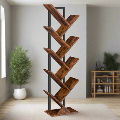 Etagere a Livre - BranchShelf™ - Maron Rustic