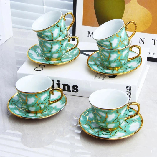 Service à Café - GoldenEdgeElegance™