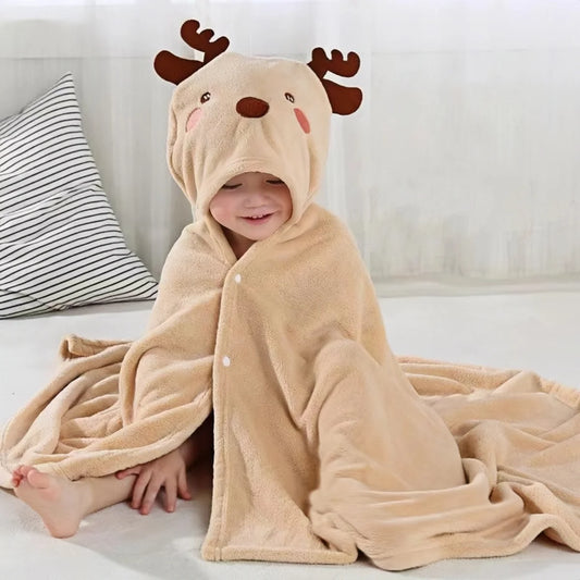 Serviette de bain bébé - Children'sBathTowel™ - Marron