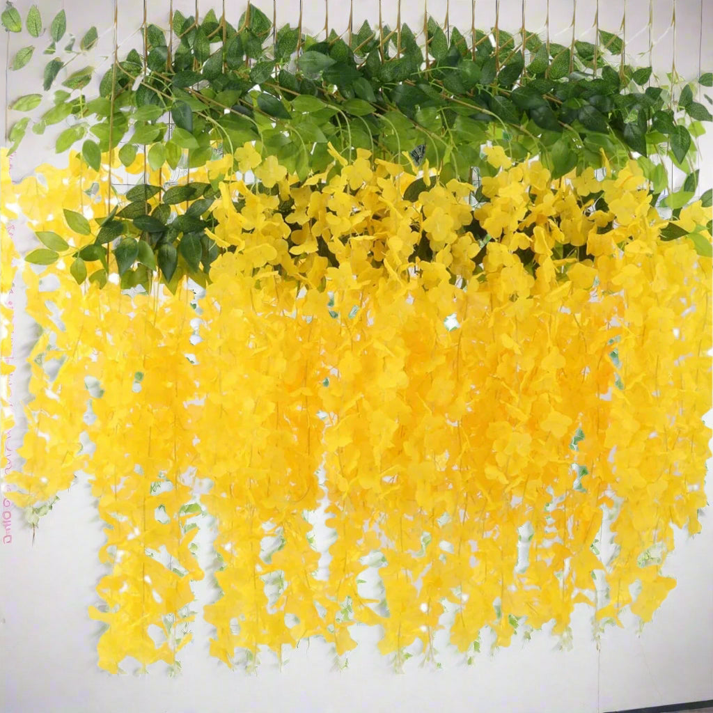 Guirlande Fleurs  - SilkBloom™ - Jaune