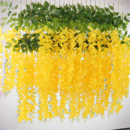 Guirlande Fleurs  - SilkBloom™ - Jaune
