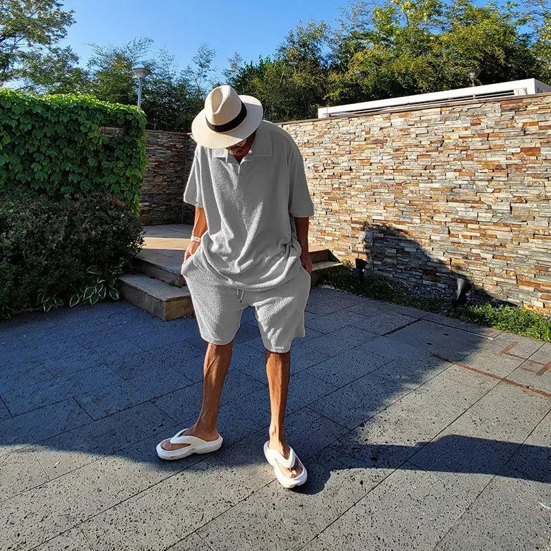 Ensemble Été Homme - CoolTowelSet™ - Gris