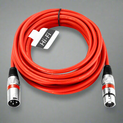 Cable XLR Male Femelle - MicrophoneExtensionCable™ - Rouge